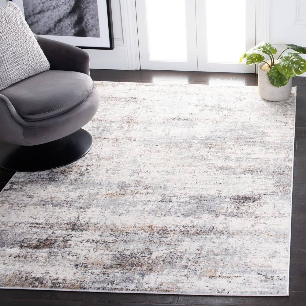 Amelia ALA463 Power Loomed Area Rug - Grey/Gold - 8'9"x11'9" - Safavieh.
