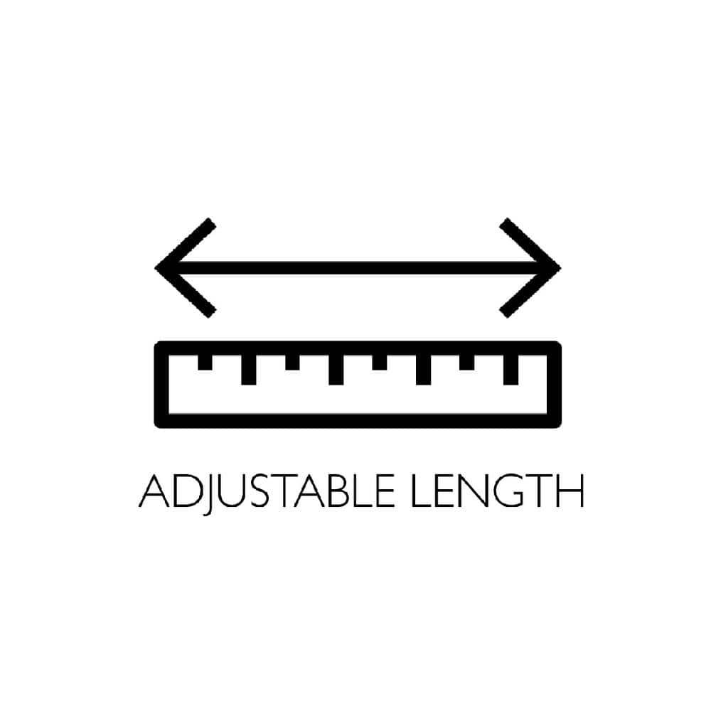 Design House  63" Adjustable Curved Fixed Shower Curtain Rod