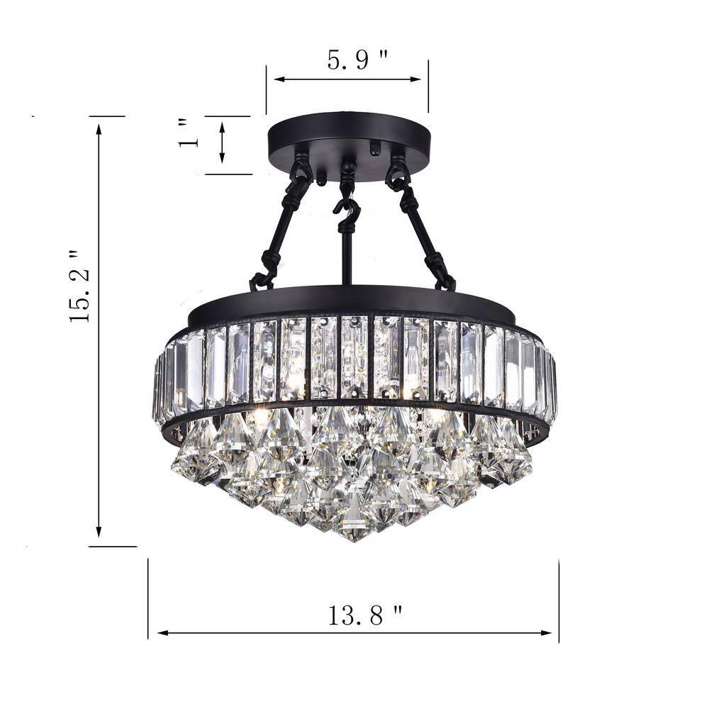 Hong Kong best New Zhu Yuan Lighting Co. Aresi 4-Light Semi-Flush Mount