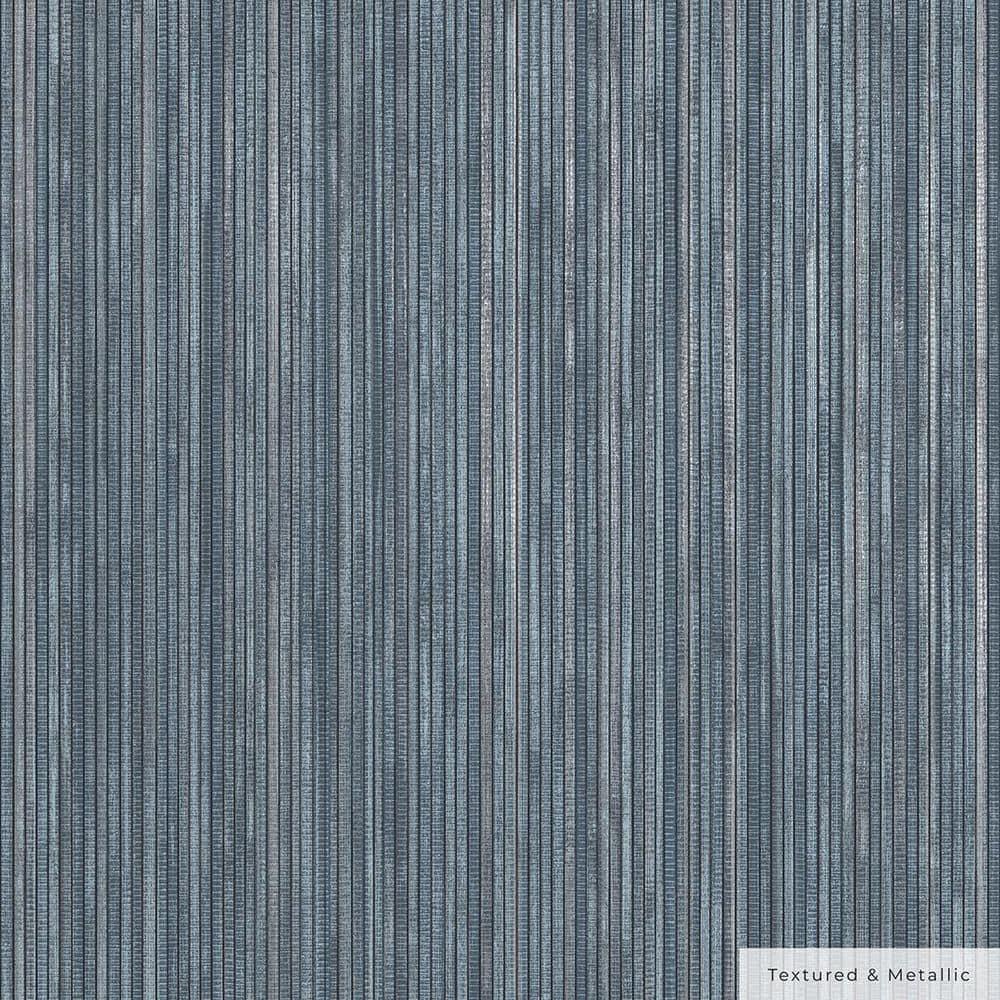 Tempaper & Co. 28 sq ft Faux Grasscloth Removable Peel and Stick Wallpaper Textured Chambray : Vinyl, Self-Adhesive, Blue