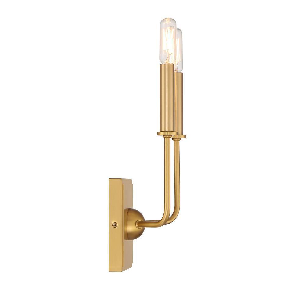Savoy House Avondale 2 - Light Wall Light in  Warm Brass
