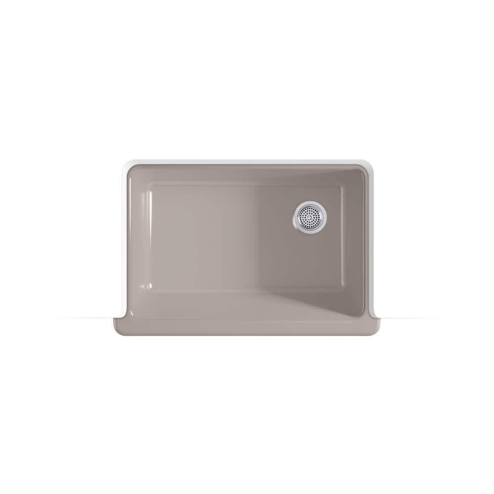 Whitehaven® Self-Trimming 32-1/2" L x 21-9/16" W x 9-5/8" Under-Mount Single-Bowl Sink with Short Apron