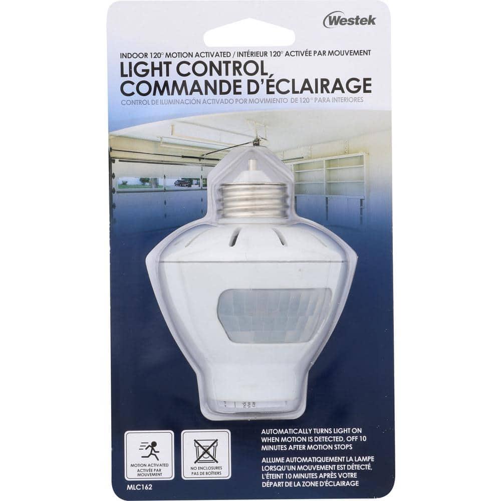 Westek MLC162NB Indoor Motion-Sensing Light Control, White, 1-Pack