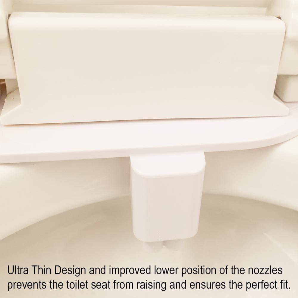 Push Button Bidet Attachment With Dual Nozzles