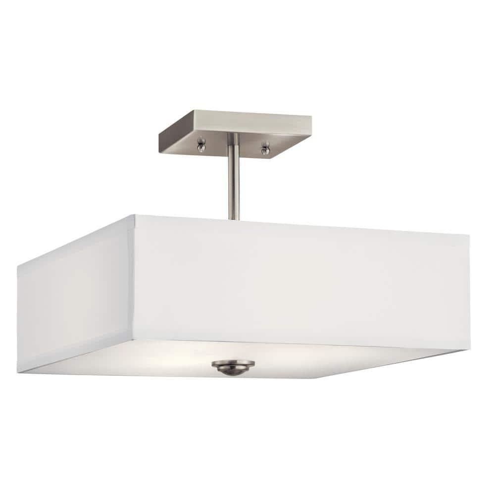 Kichler Lighting Shailene 3 - Light Semi-Flush Mount in  Brushed Nickel