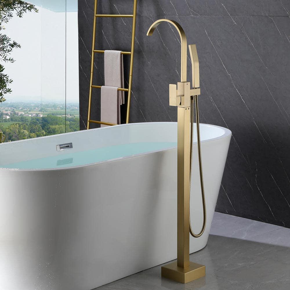 Floor Tub Spout with Diverter
