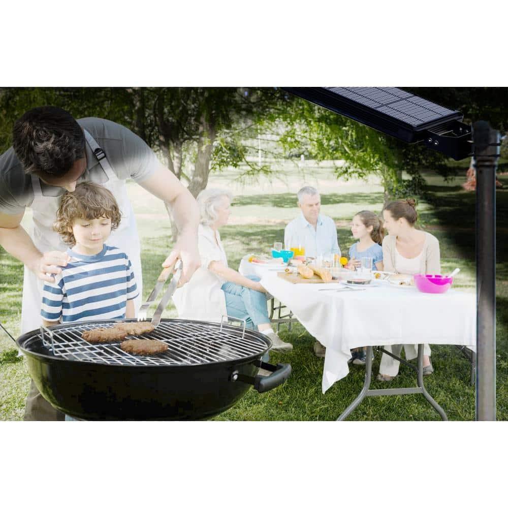 eLEDing Solar Power AI-Smart 1600 Lumens Cree LED Area Parking Light in Black