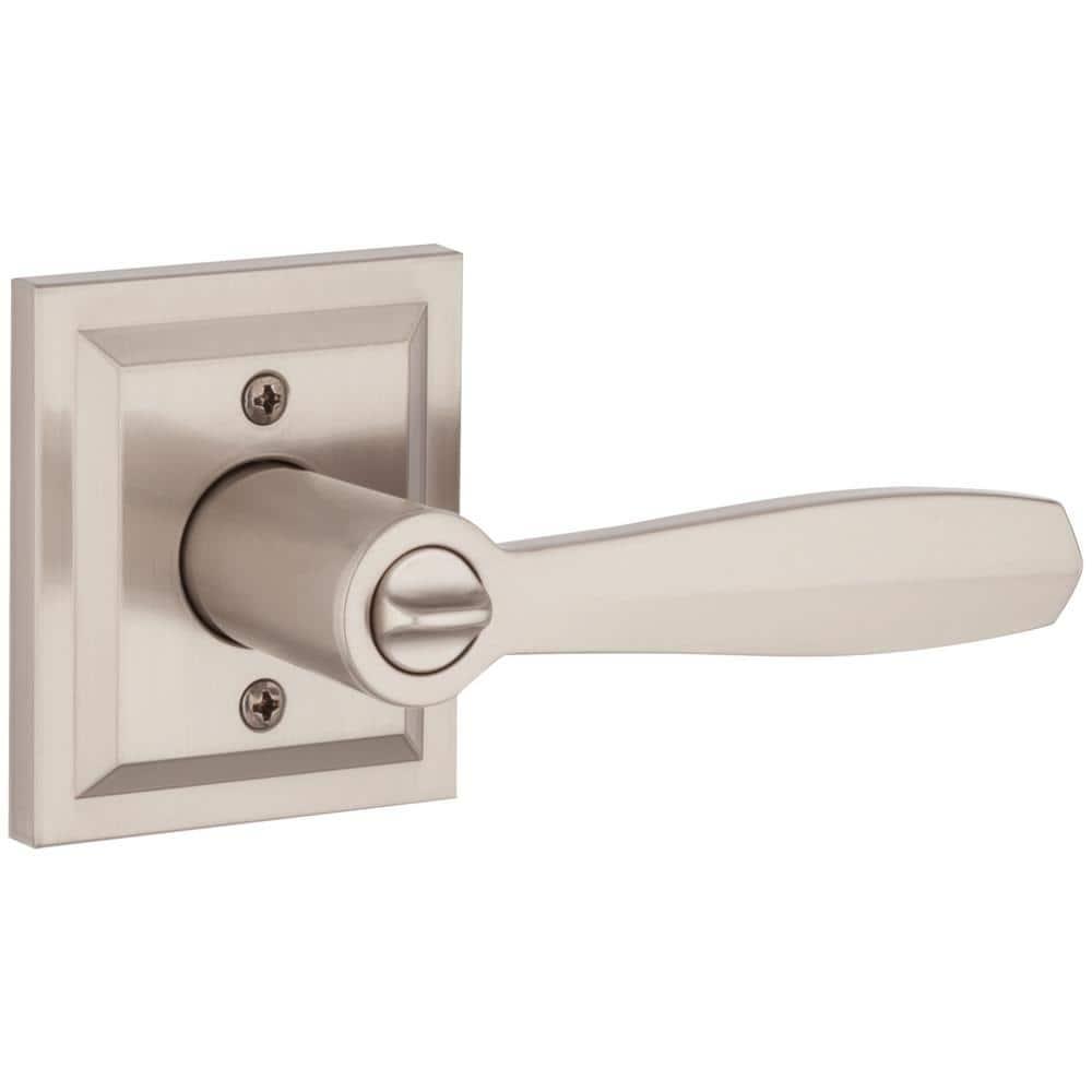 Baldwin Torrey Low Profile Rose Keyed Entry Lever Featuring Smartkey in SN
