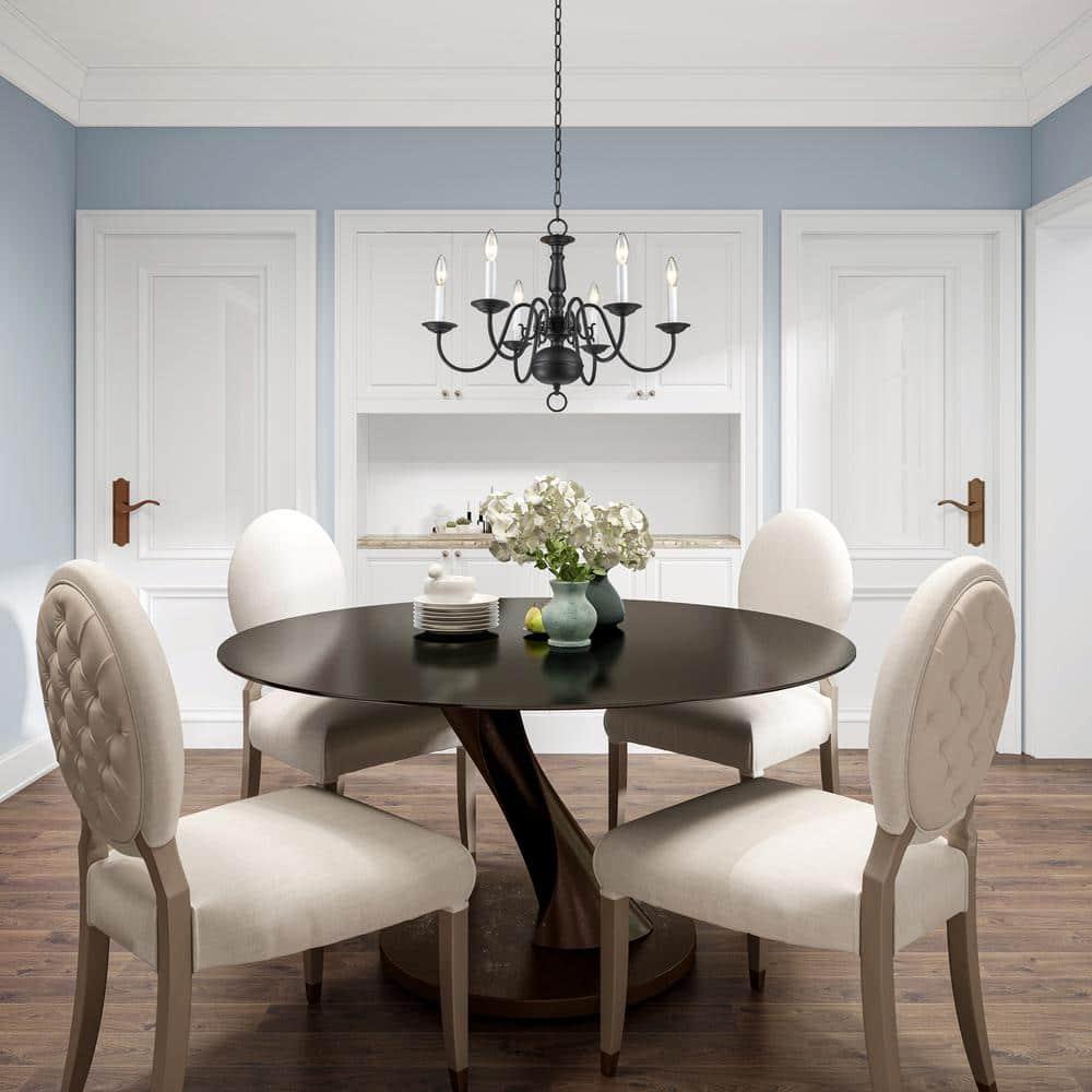 Livex Lighting Williamsburgh 6 - Light Chandelier in  Bronze