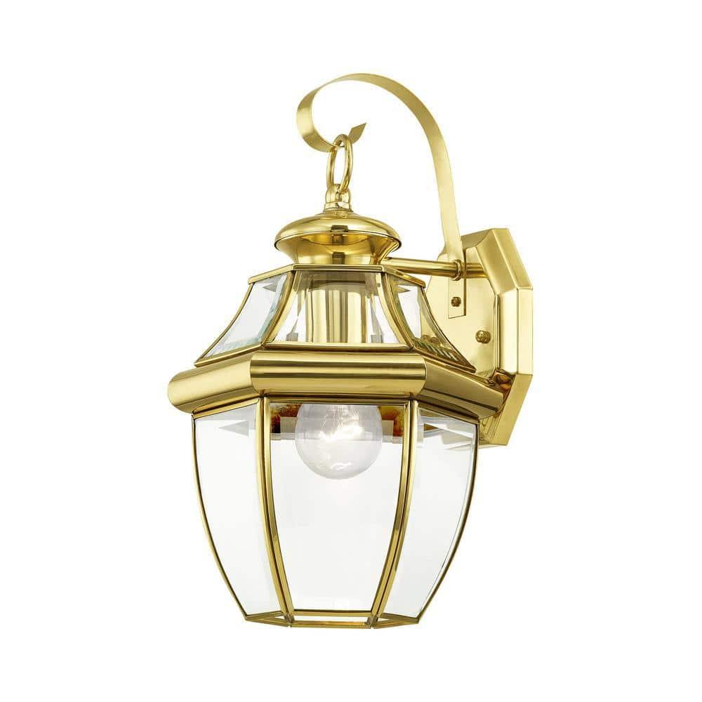 Livex Lighting Monterey 1 - Light Wall Light in  Polished Brass