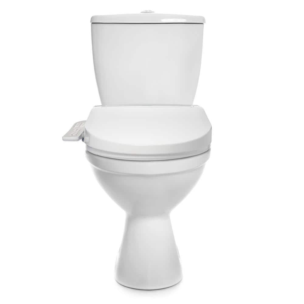 Brondell DR801-RW Swash Select DR801 Sidearm Bidet Seat with Warm Air Dryer and Deodorizer, Round White