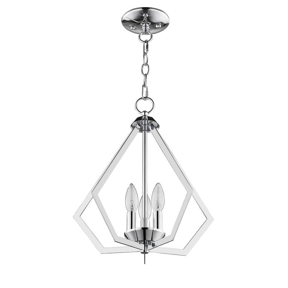Livex Lighting Prism 3 - Light Chandelier in  Polished Chrome