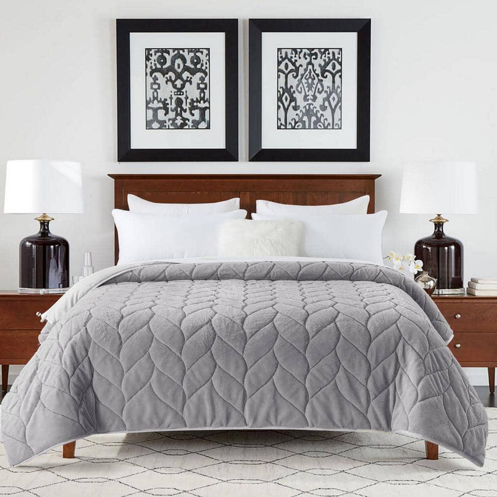 Waverly Cozy Gray Down Alternative Throw