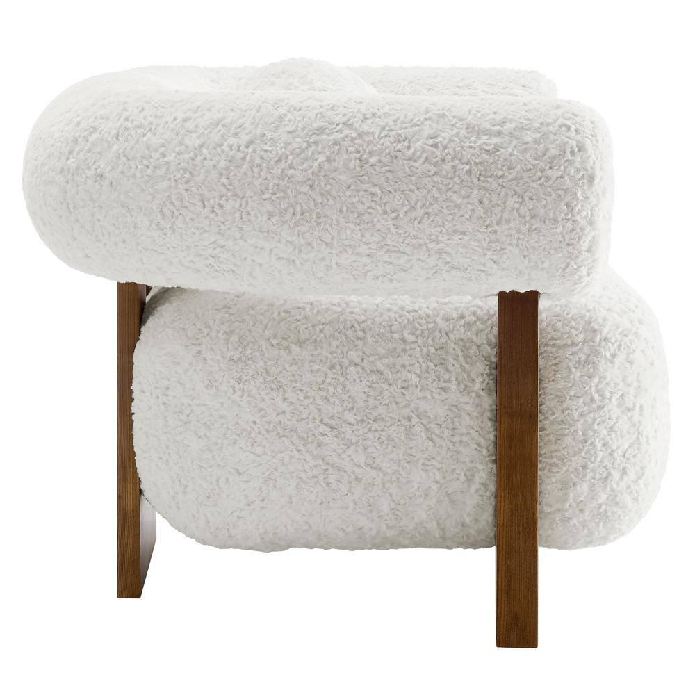 Modway Jace Faux Fur Fabric Accent Chair