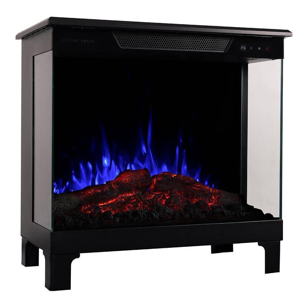 Modern Ember Skyline Smart 3-SidedElectric Fireplace Stove Heater