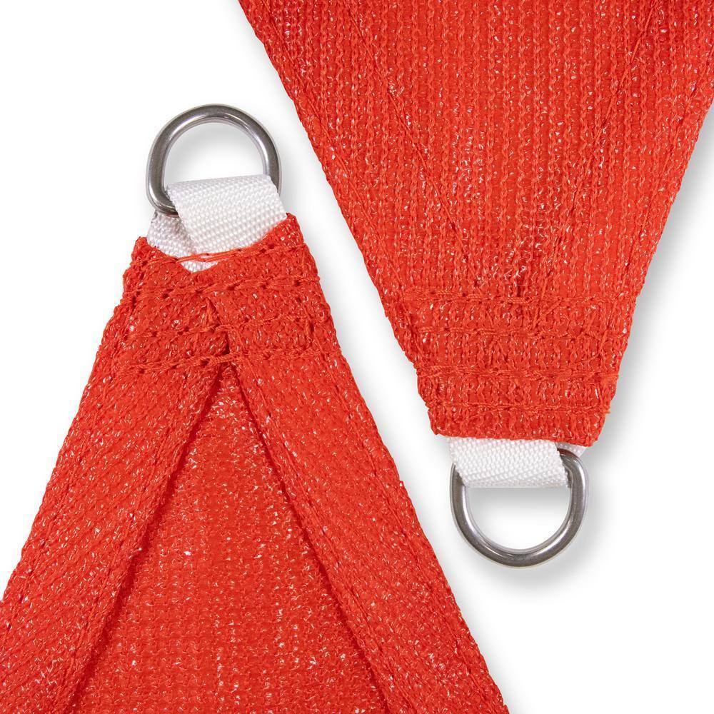 Amgo 12' x 12' Red Rectangle Sun Shade Sail Canopy Awning UPF50+ AGTAPR0810, 95% UV Blockage, Water & Air Permeable, Commercial and Residential, 3 Years Warranty (We Make Custom Size)