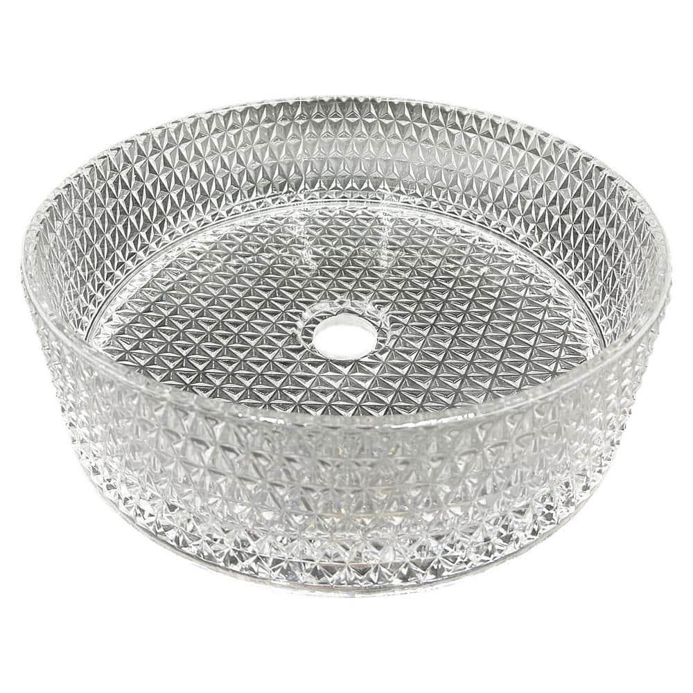 Scotch 14" Glass Circular Bathroom Vessel Sink - Timeless Collection