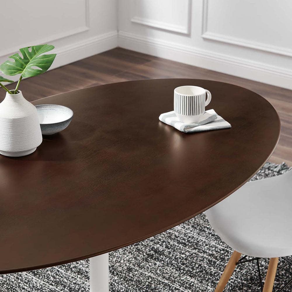 Modway Modway Silver Orchid Fein Oval Dining Table