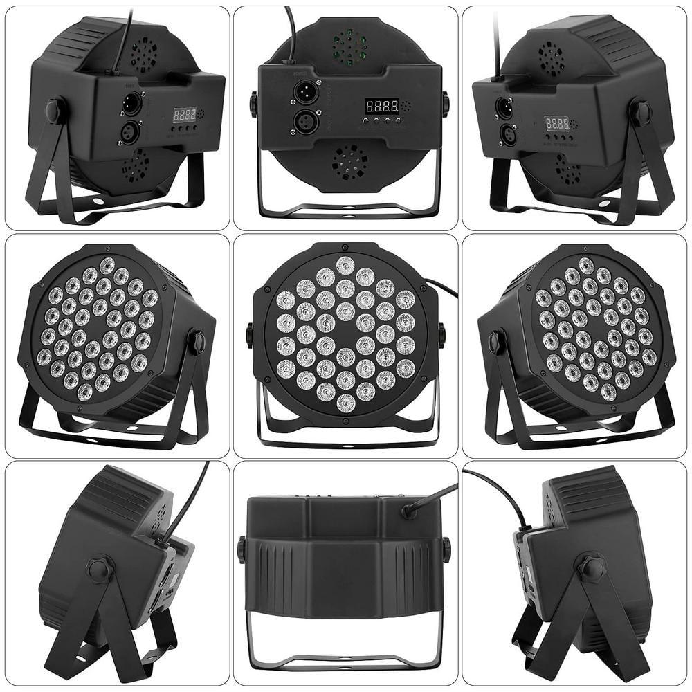 CO-Z Stage Lights 36 RGB LED Par Lights with Sound Activated Remote Control DJ Uplighting for Event Wedding Party Bar Club Music Stage Lighting, 2 Pack