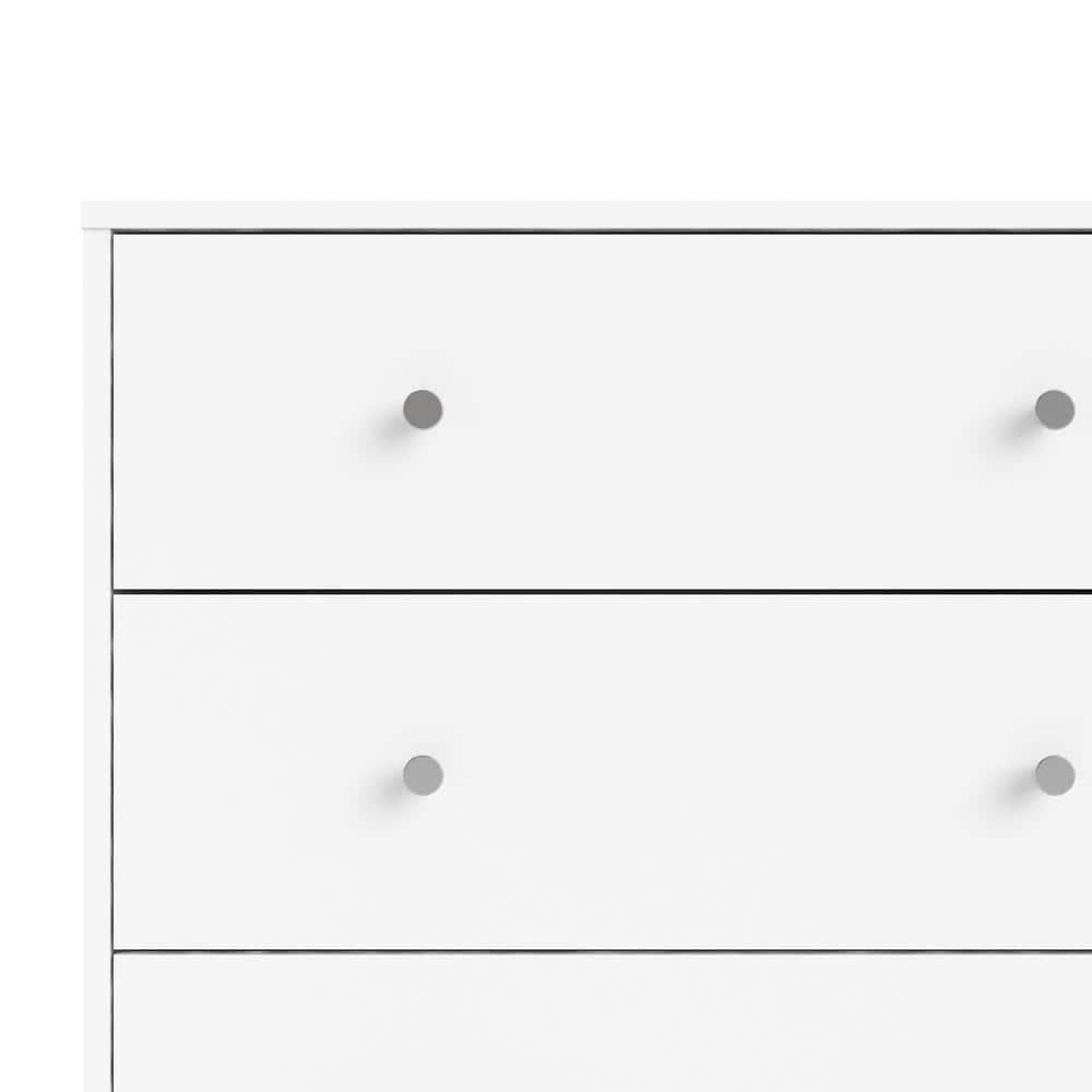 Tvilum Portland 6 Drawer Double Dresser, White