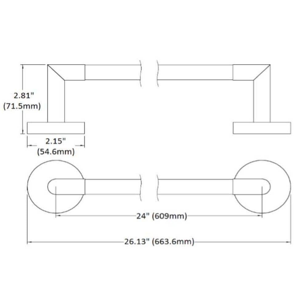 Graz Wall Mounted Towel Bar
