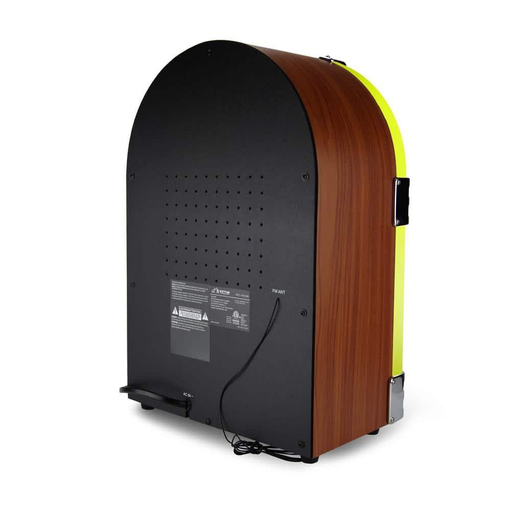 Victor Bluetooth Jukebox Speaker with FM Radio & Multicolor LED Lighting