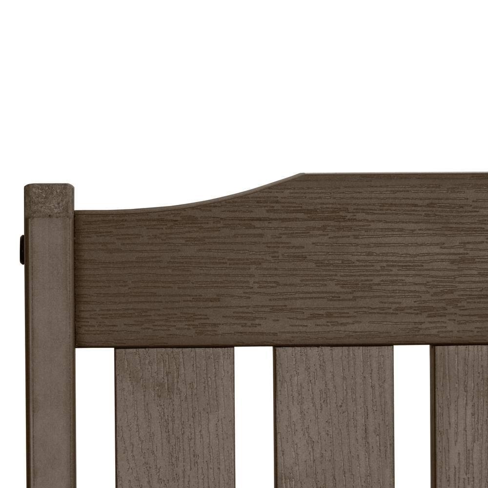 Lehigh Garden Patio Chair Weathered Acorn - highwood: Durable Outdoor Seating, Fade-Resistant