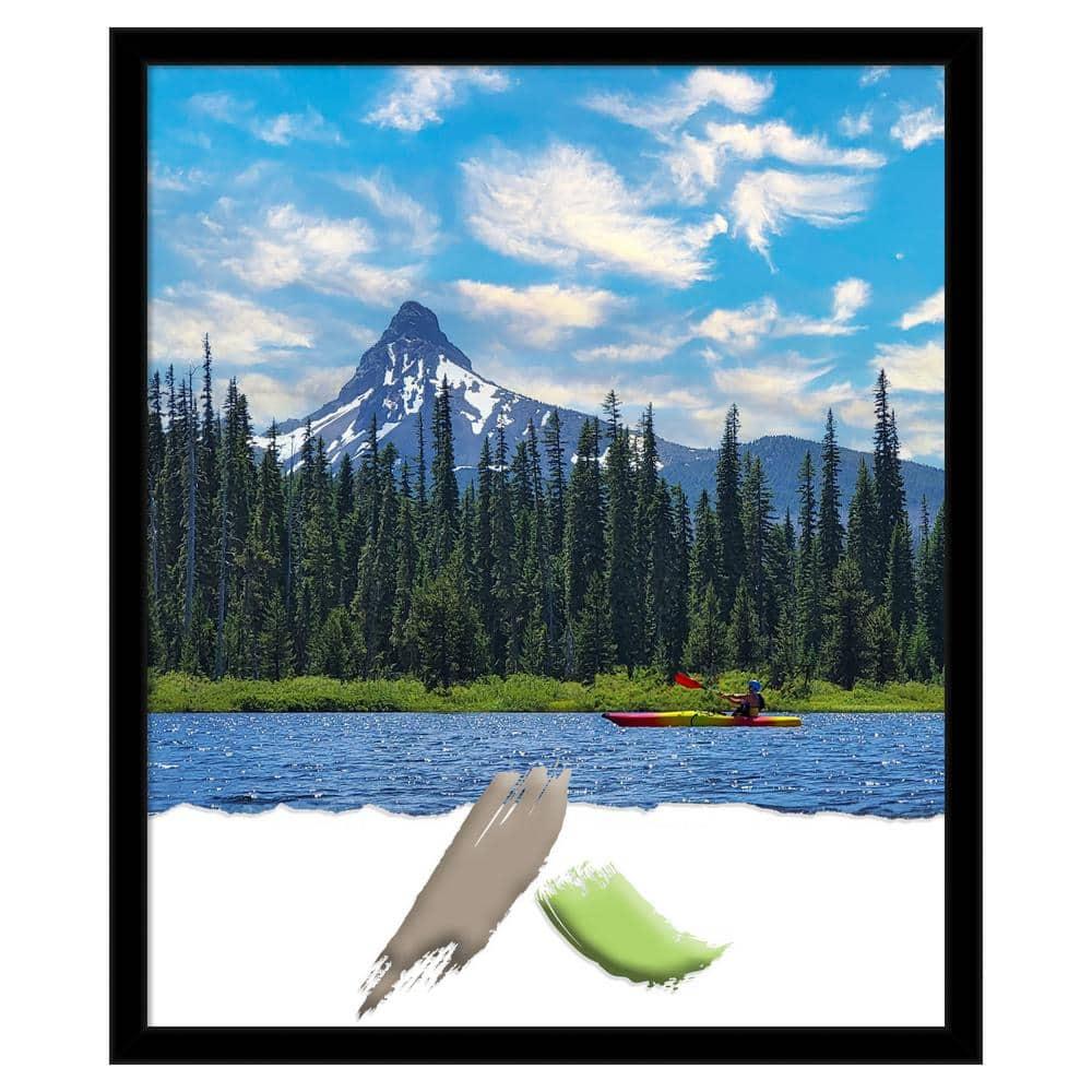 Amanti Art Jet Black Picture Frame Opening Size 20x24 in.