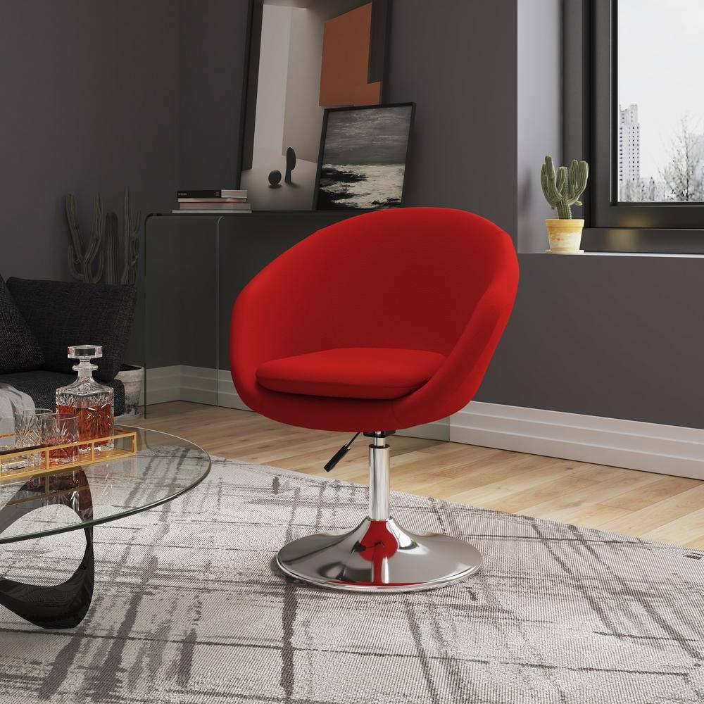 Ivy Bronx Sior Upholstered Swivel Barrel Chair