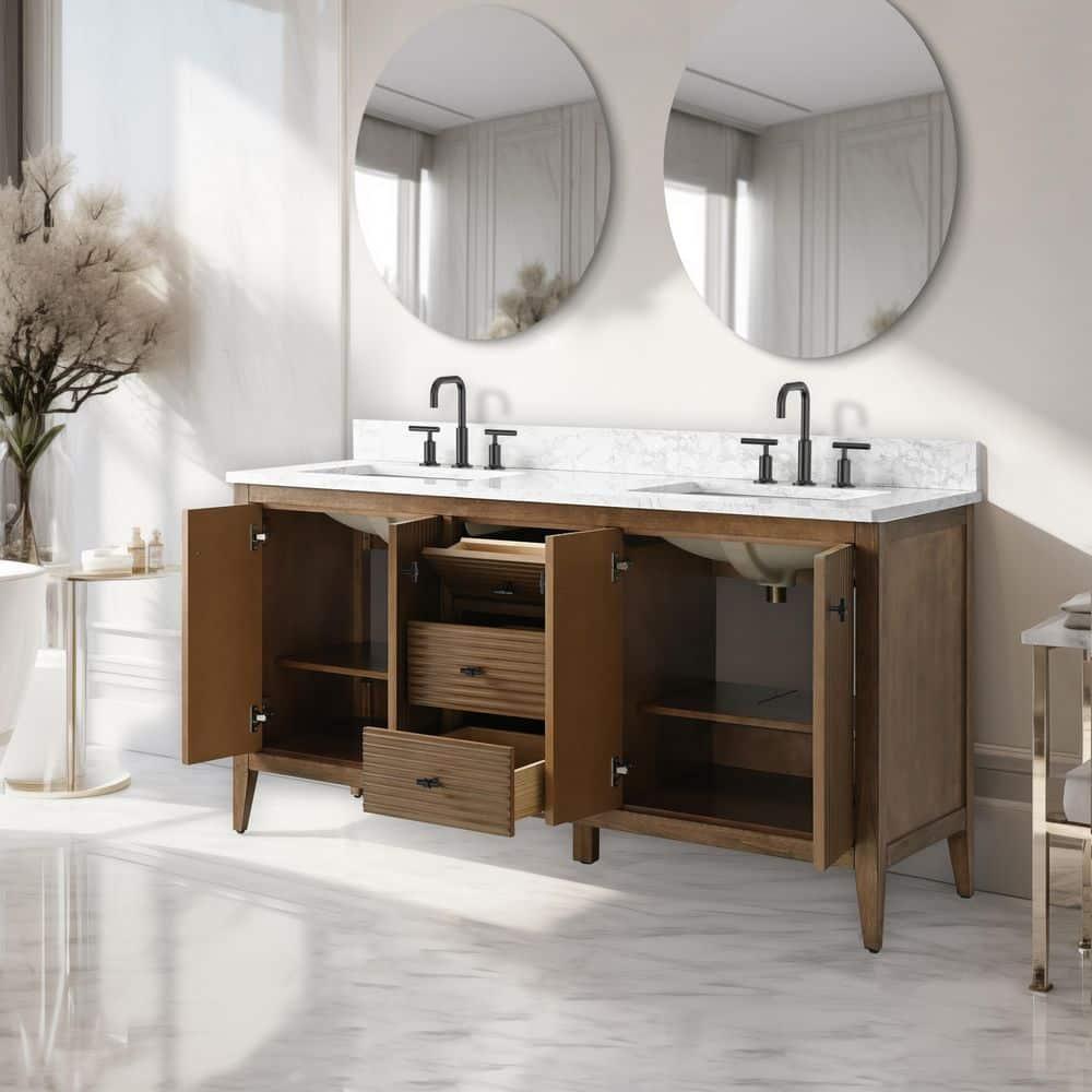 60" Double Bathroom Vanity Set