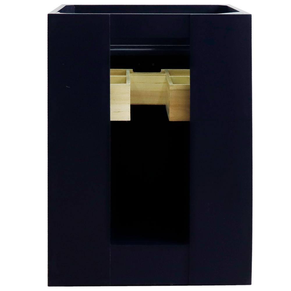 Bellaterra Home 400700-24-BU 24 in. Single Sink Vanity with Cabinet, Blue