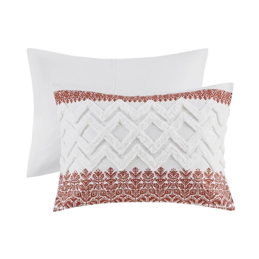 Mila 3 Piece Cotton Comforter Set with Chenille Tufting