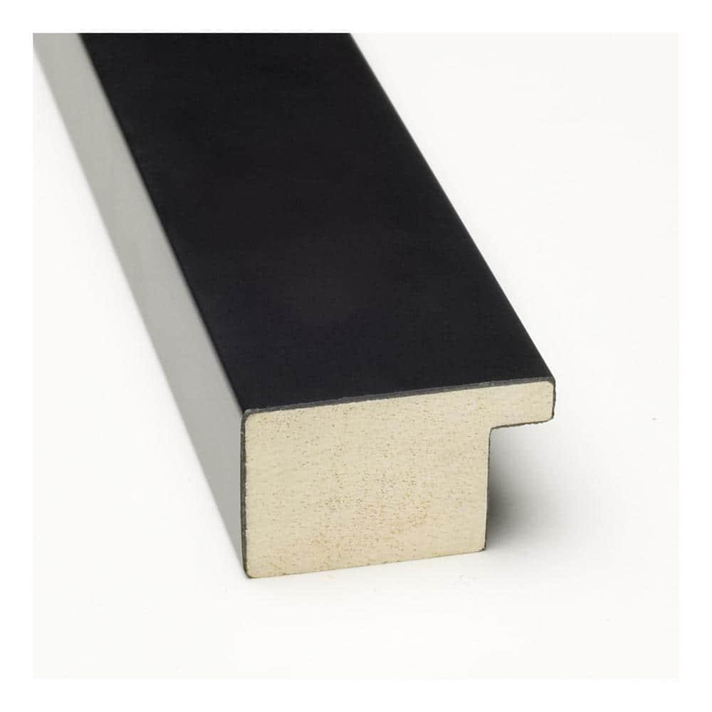 Amanti Art Black Cork Board Wood Framed Mezzanotte Black Bulletin Board 26 in. x 18 in.