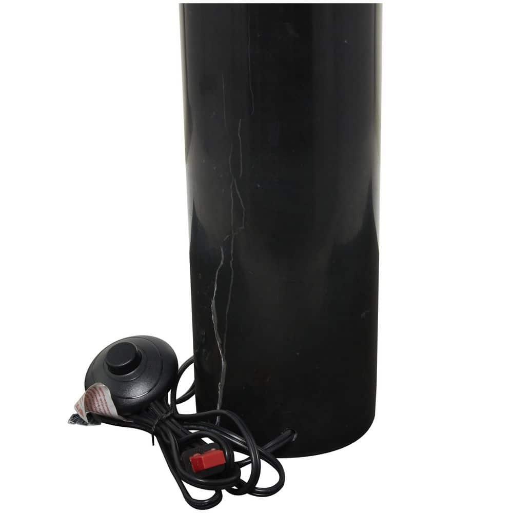 DecMode 73" 2 Light Curved Orb Silver Floor Lamp with White Glass Shade