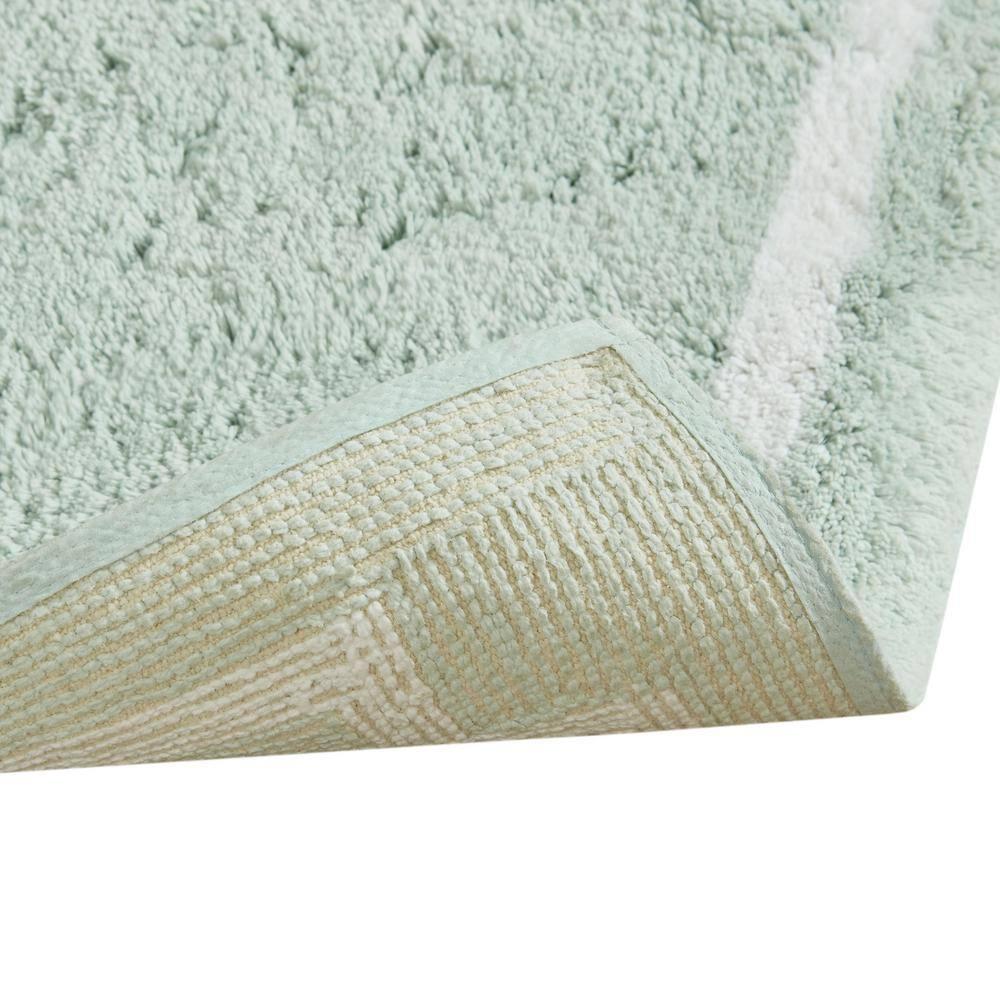 Madison Park 100% Cotton Tufted Bath Rug with Non-Slip Backing