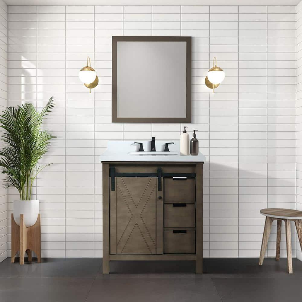 Lexora Marsyas 30 in W x 22 in D Single Bath Vanity