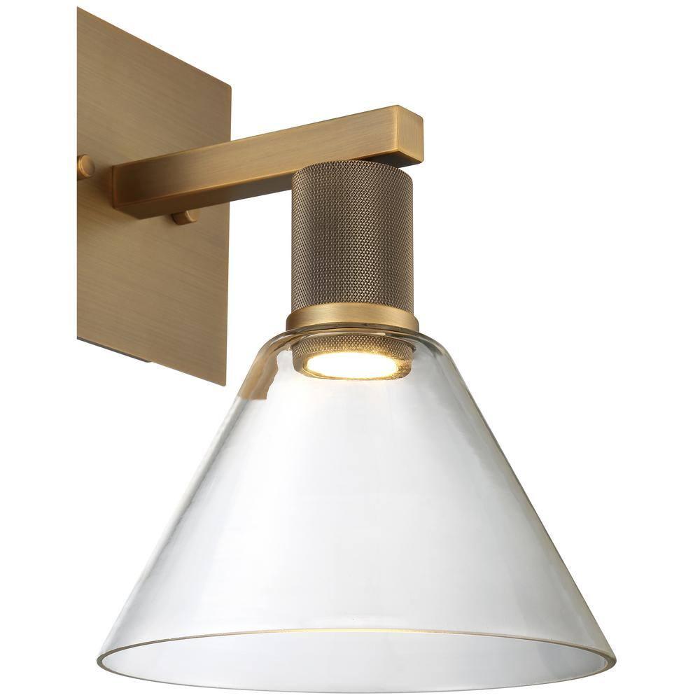 Access Lighting Port Nine 1 - Light Wall Light in  Antique Brushed Brass