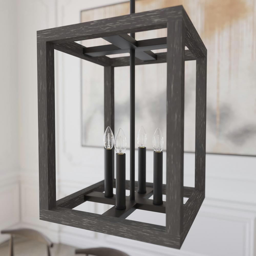 Squire Manor 4 - Light Lantern Rectangle Chandelier
