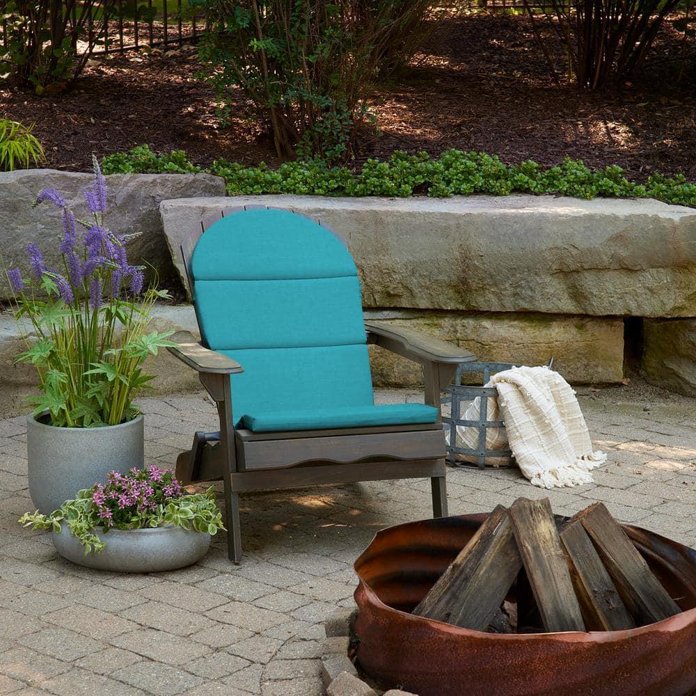 ARDEN Outdoor Foam Adirondack Cushion, Set of 2, 21.5 x 19, Water repellent, Fade Resistant, Foam Cushion for Adirondack Chairs 21.5 x 19