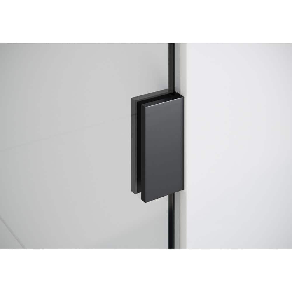Illume 42.75 in. x 78 in. Fully Frameless Wall Hinge Shower Door