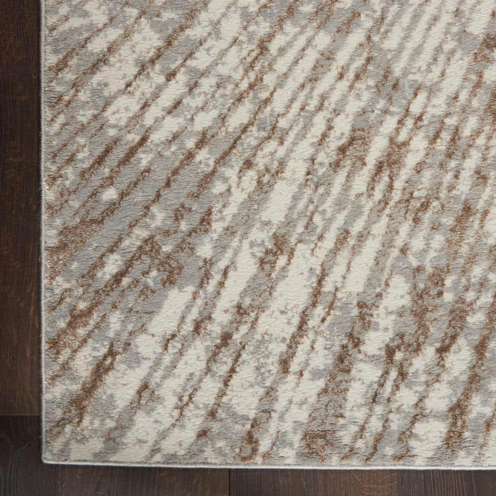 Wrought Studio™ Karlie Abstract Gray Area Rug
