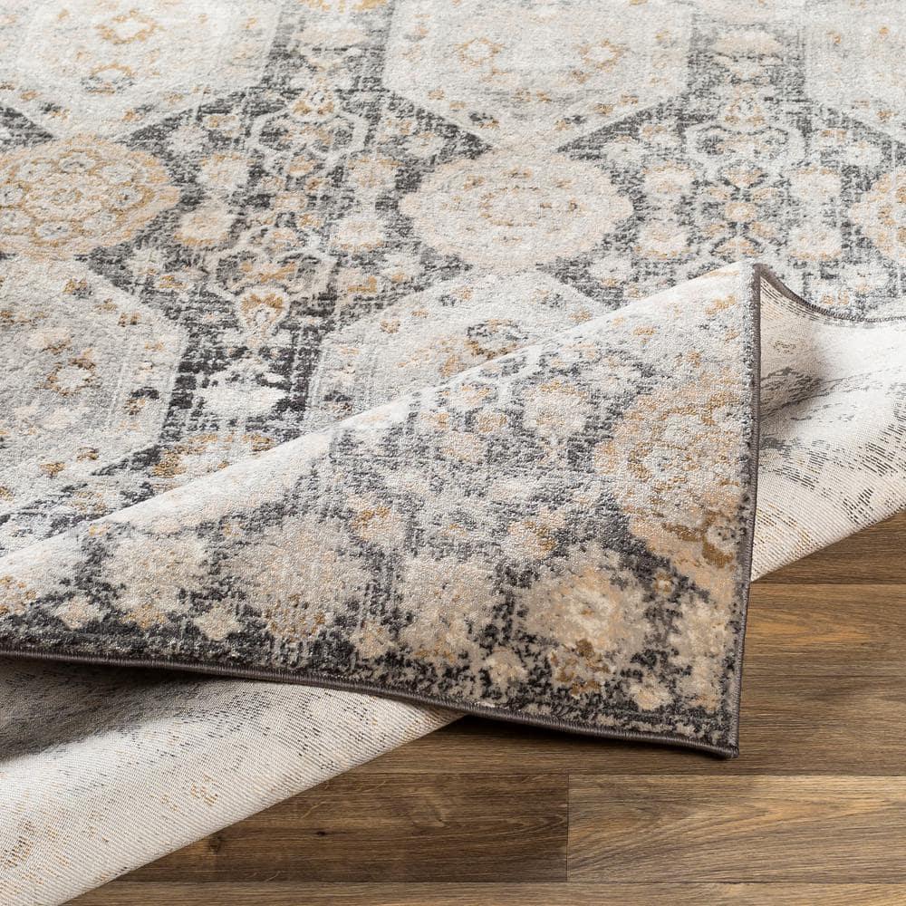 Mark&Day Area Rugs, 4x6 Geelbroek Traditional Black Area Rug (4'3" x 5'7")
