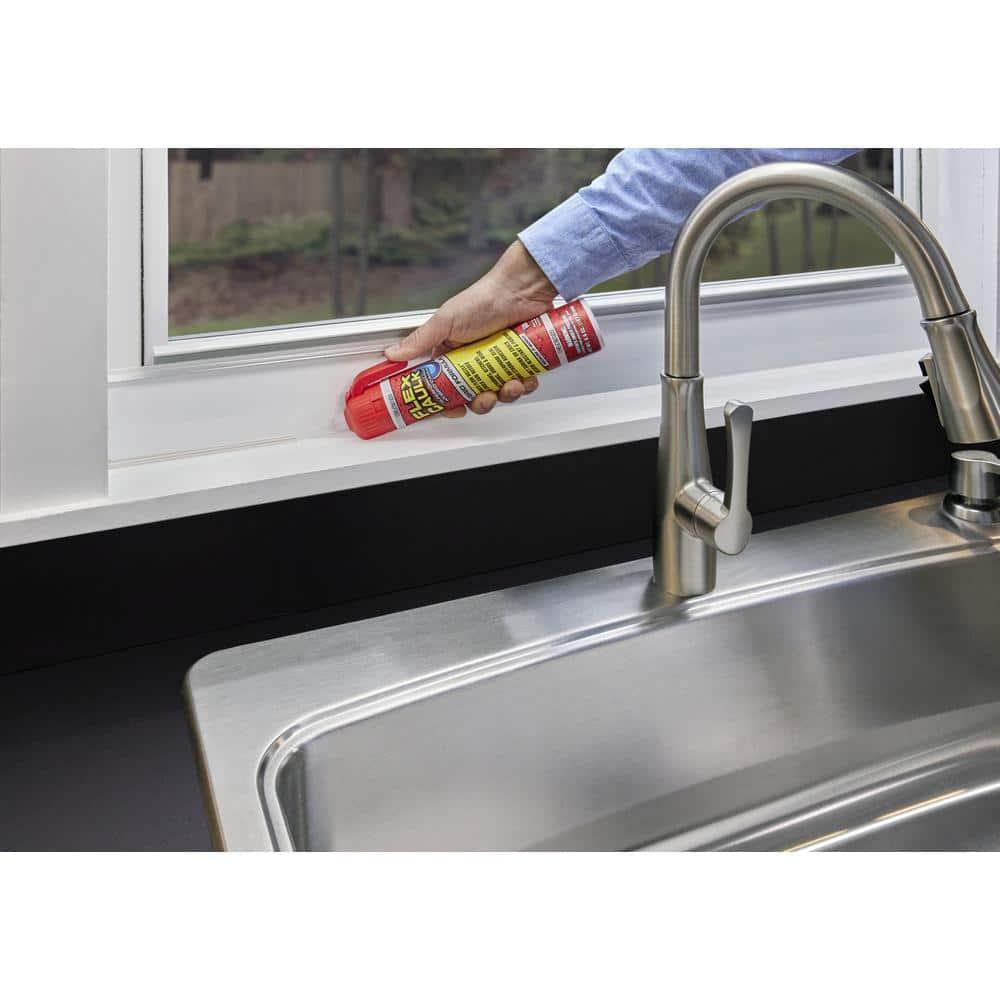 Flex Caulk All Purpose Clear 9 oz Pressurized Can, Trigger Flow Nozzle, No Caulk Gun Needed