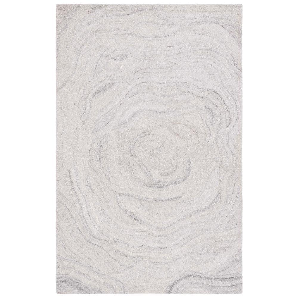 Abstract ABT148 Handmade Indoor Accent Rug - Light Grey/Beige - 3'x5' - Safavieh