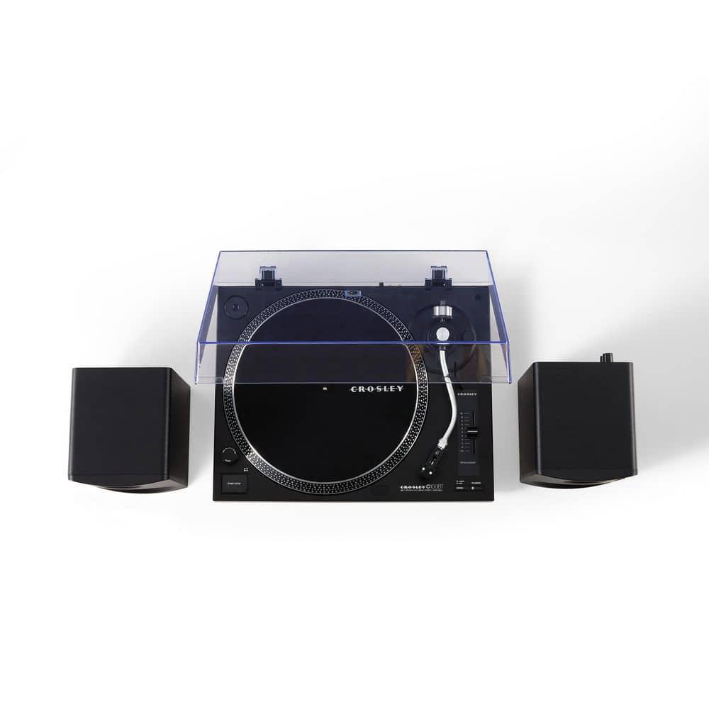 Crosley C100BT Vinyl Record Player with Speakers and Wireless Bluetooth - Audio Turntables
