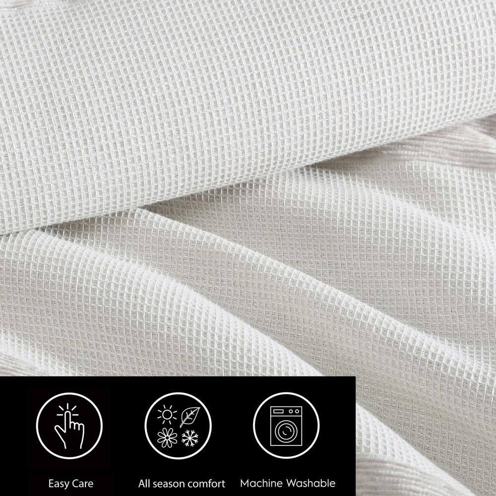 Vera Wang Vera Wang Chenille Waffle Stripe Beige Duvet Cover Set