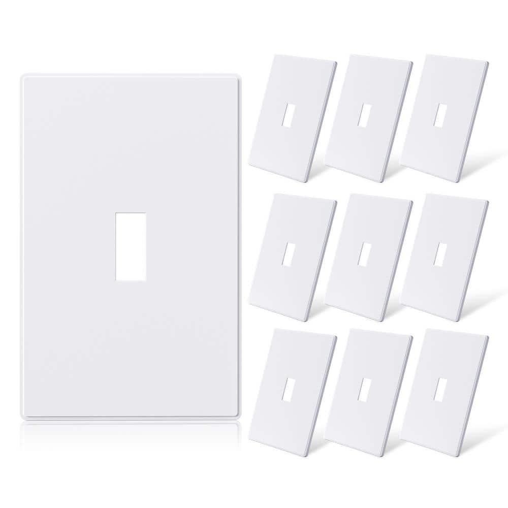 ELEGRP No Subject 1 - Gang Toggle Light Switch Wall Plate (Set of 10)