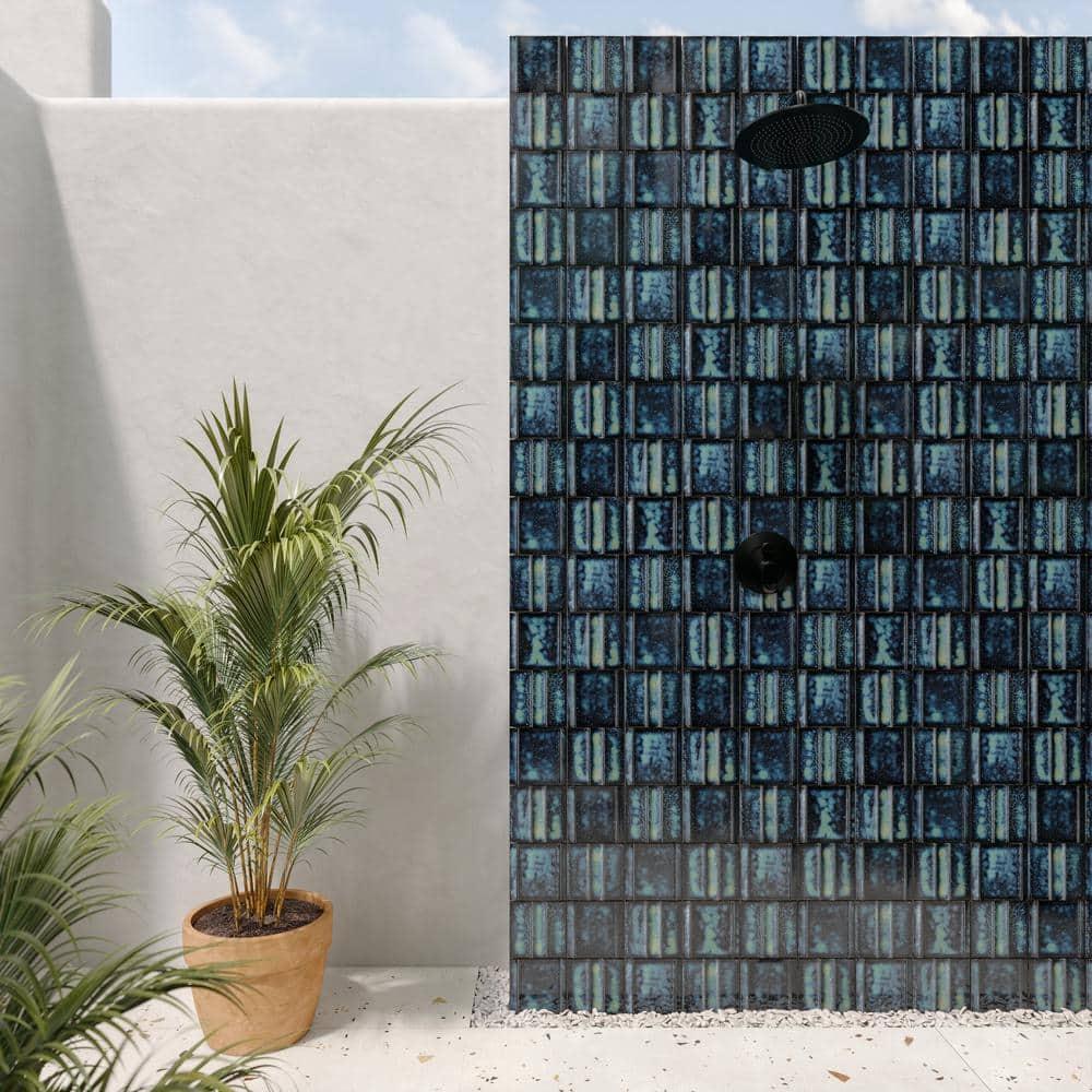 Ivy Hill Tile Metaru 5.82 In. X 5.82 In. 3D Metallic Look Matte Porcelain Wall Tile (7.82 Sq. Ft. / Case)