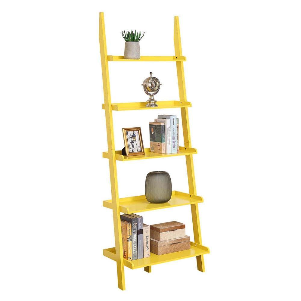 Convenience Concepts American Heritage Bookshelf Ladder-Finish:Yellow