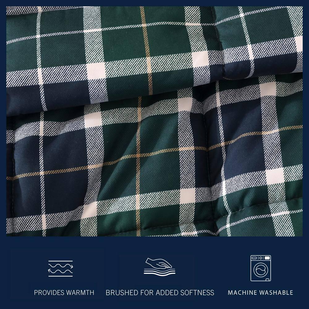 Nautica Costal Plaids Nautica Northsail Plaid Navy Reversible Duvet Cover Set
